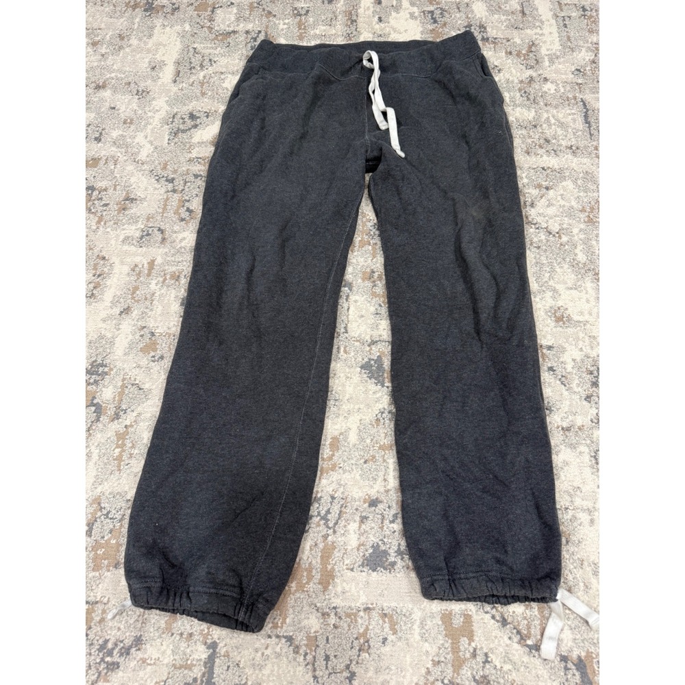 Polo Ralph Lauren Mens Large Grey Jogger Sweatpants Red Pony Ankle Drawstring